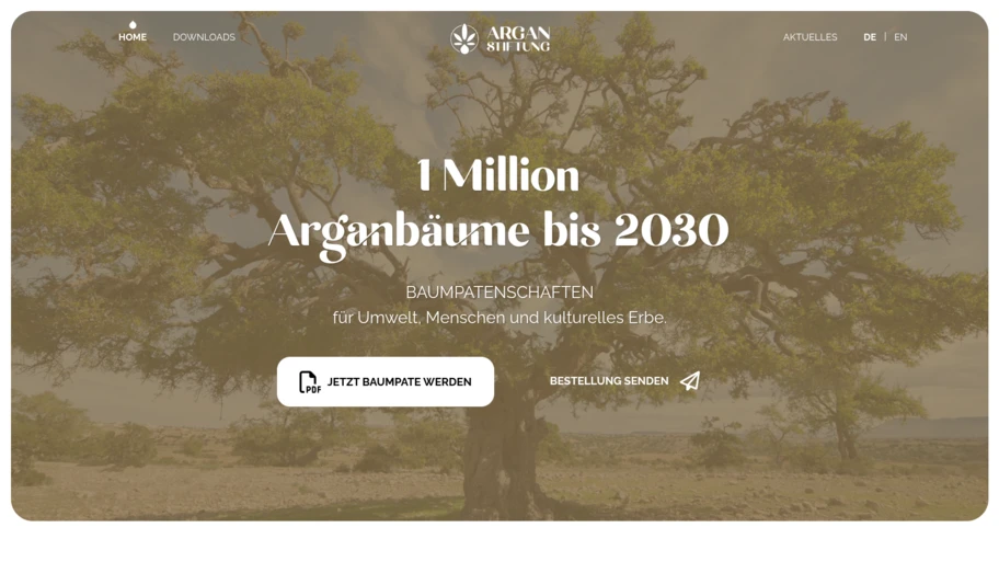 Webseite von argan-stiftung.com