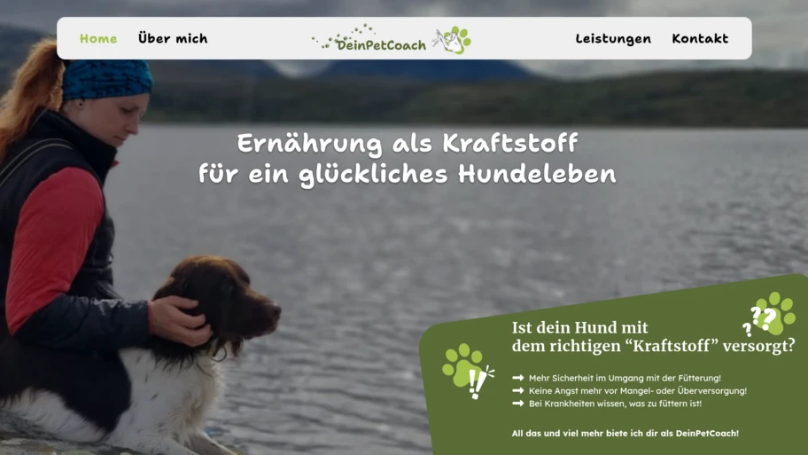 Webseite von deinpetcoach.de