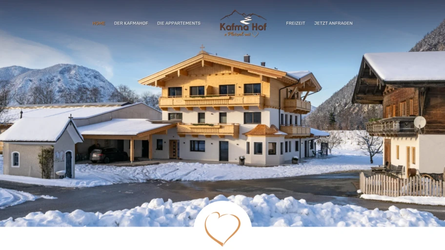 Webseite von kafmahof.at