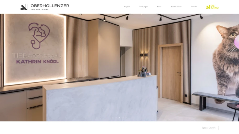 Webseite von oberhollenzer-design.at