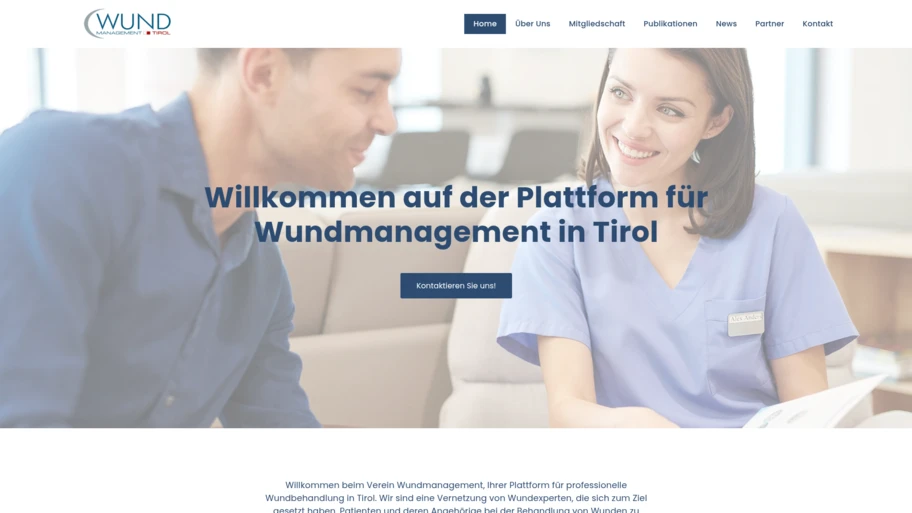 Webseite von wundmanagement-tirol.at